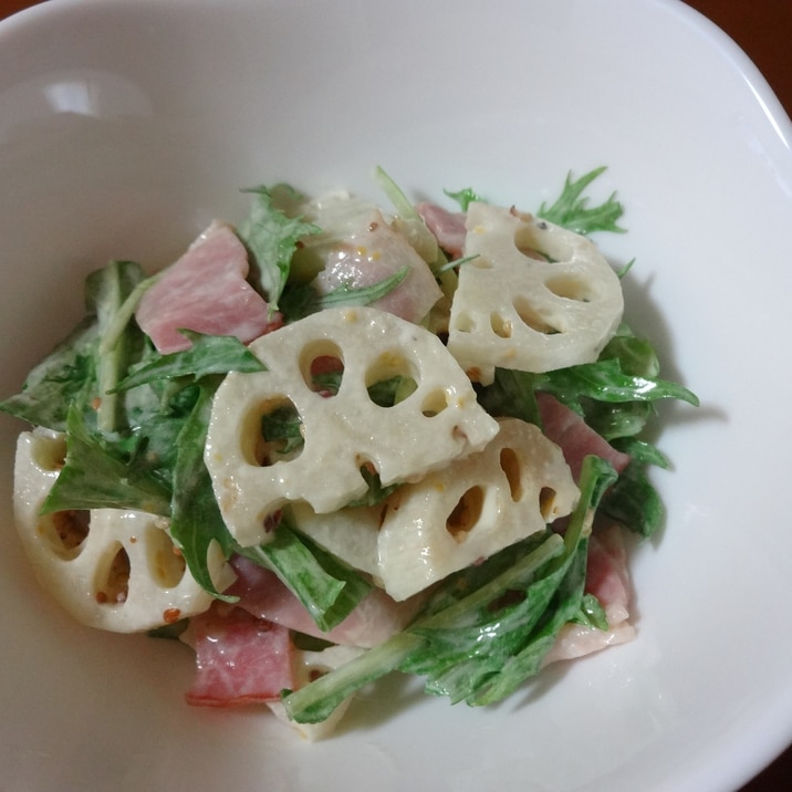 レンジで簡単 シャキシャキ蓮根サラダ レシピ 作り方 By みーちゃん6914 楽天レシピ